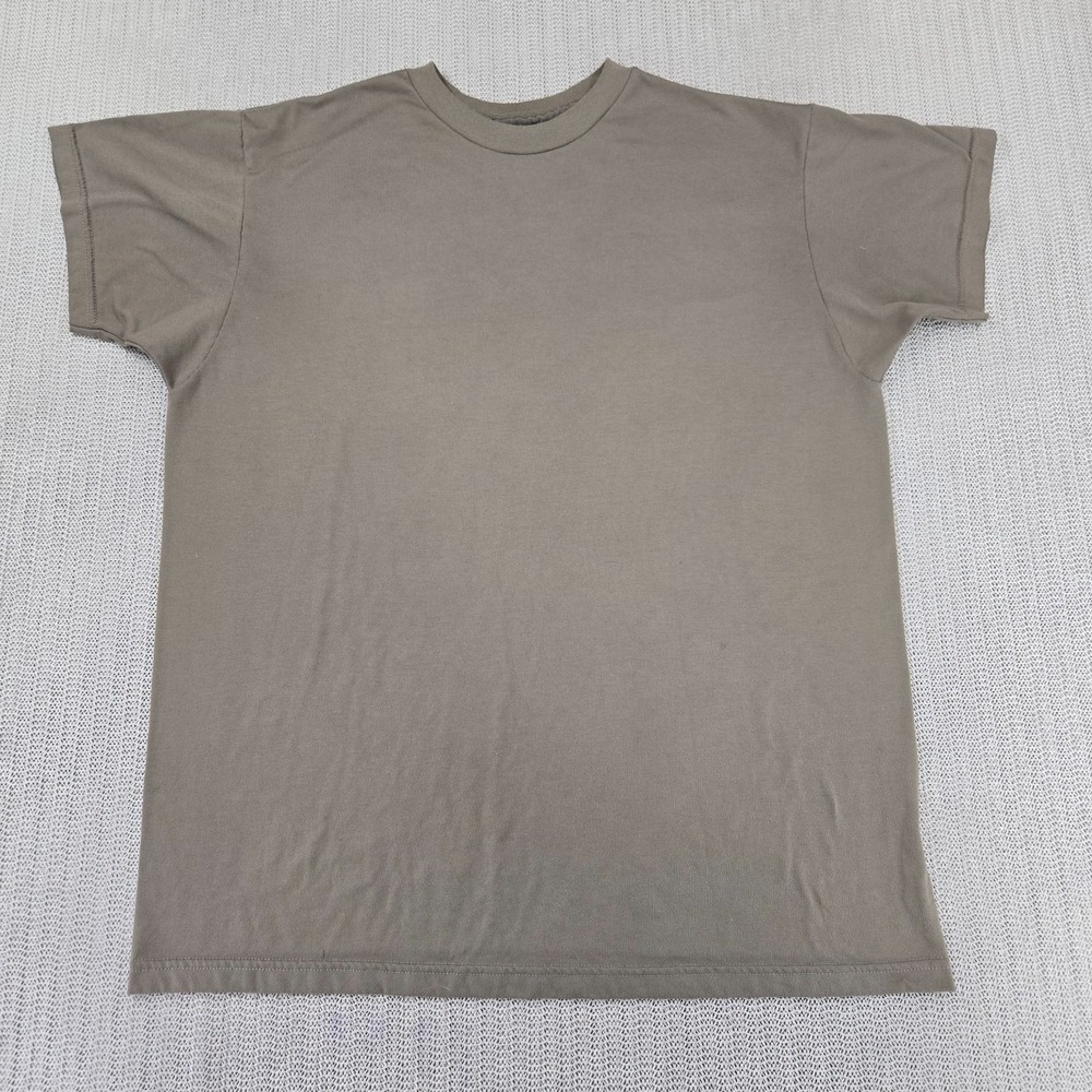 Skilcraft Shirt Mens Large Brown DLA Troop Support Military Undershirt Army Sand